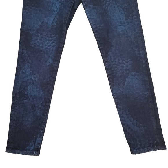 AG Legging Ankle Super Skinny 31R (31x27.5 8.5 Low Rise) Scale Pattern Jeans A18 - Picture 3 of 10